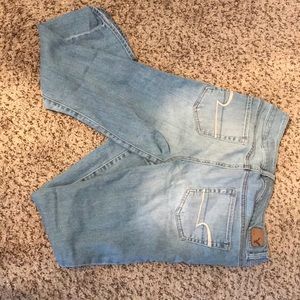 american eagle artist crop stretch jeans